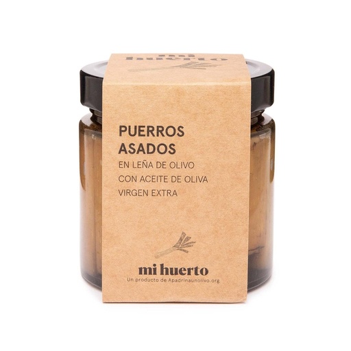 [puer-320g-1ud] Roasted leeks preserved in EVOO (1 unit x 320g net weight)